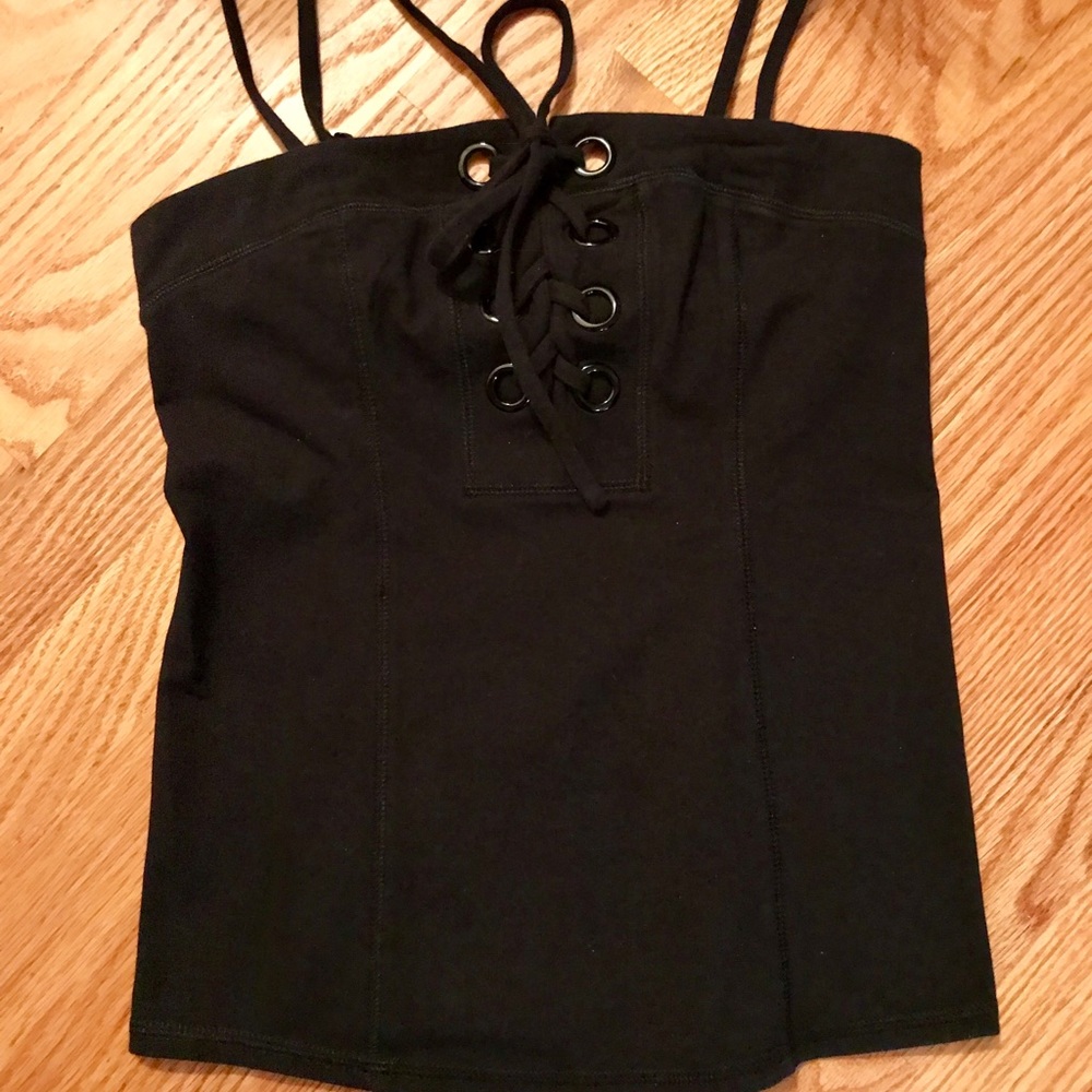 A/X Armani Exchange corset lace up top sz small